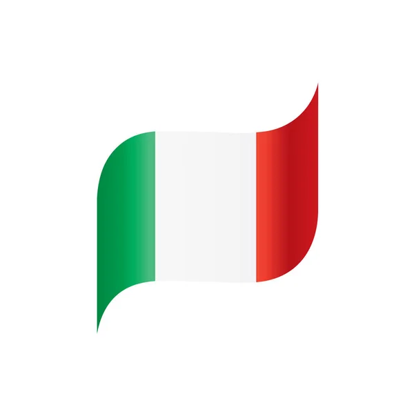 Italien-Flagge, Vektorabbildung — Stockvektor