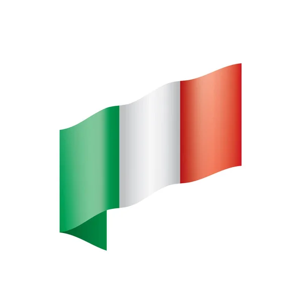 Italia bandiera, illustrazione vettoriale — Vettoriale Stock
