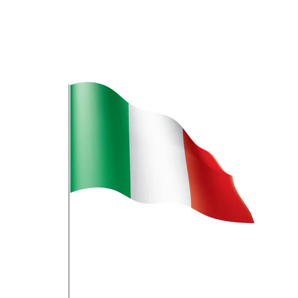 Italien flagga, vektor illustration — Stock vektor