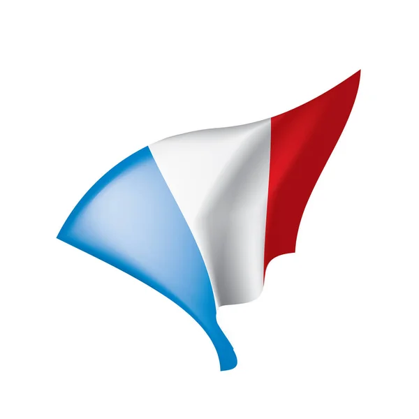 Francia bandiera, illustrazione vettoriale — Vettoriale Stock