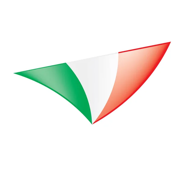 İtalya bayrağı, vektör illüstrasyonu — Stok Vektör