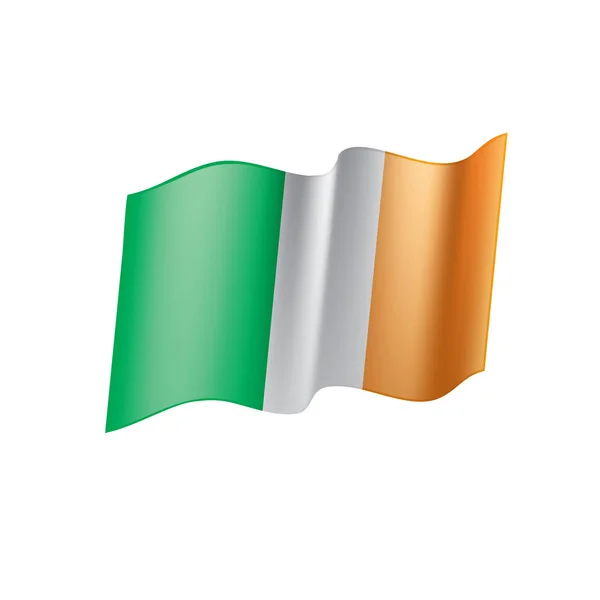 Ireland flag, vector illustration — Stock Vector