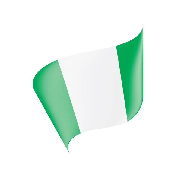 Nigeria flag, vector illustration — Stock Vector