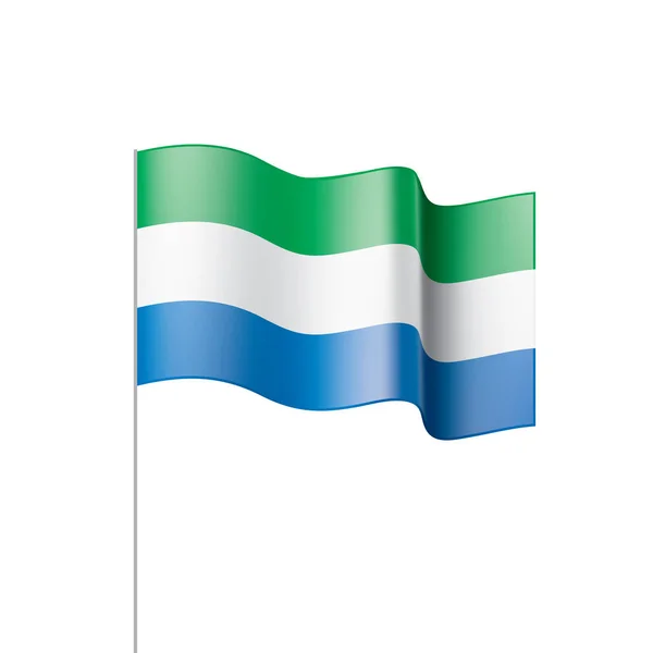 Drapeau Sierra Leone, illustration vectorielle — Image vectorielle