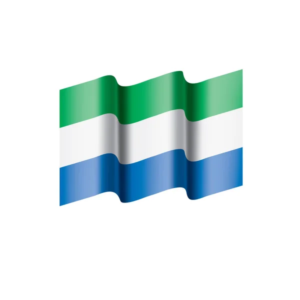 Drapeau Sierra Leone, illustration vectorielle — Image vectorielle