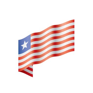 Liberya bayrağı, vektör çizim