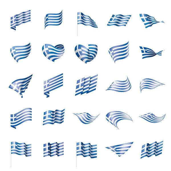 Grèce drapeau, illustration vectorielle — Image vectorielle