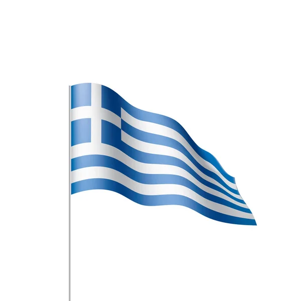 Grèce drapeau, illustration vectorielle — Image vectorielle