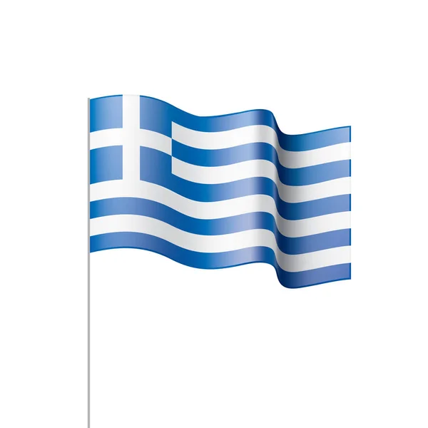 ギリシャの旗ベクトルイラスト — ストックベクタ