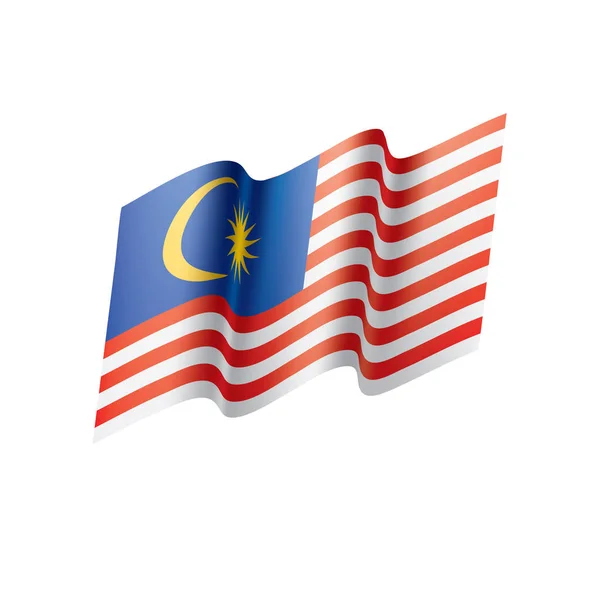 Flaga Malezji, ilustracji wektorowych — Wektor stockowy