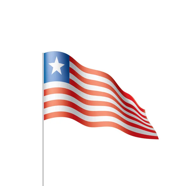 Bandeira da Libéria, ilustração vetorial —  Vetores de Stock