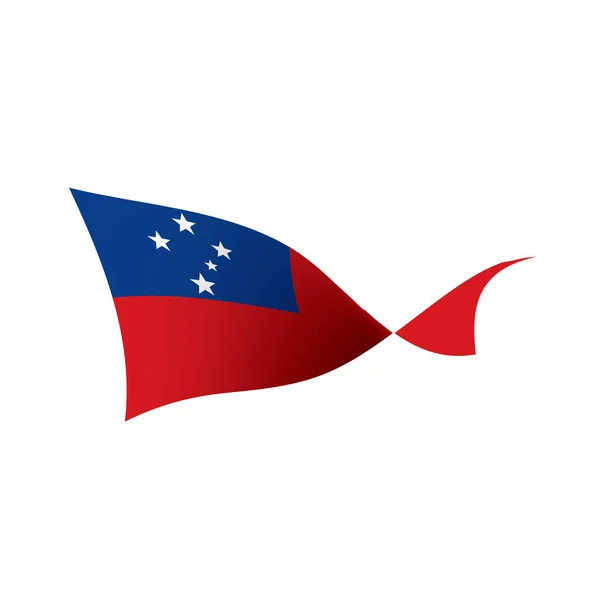 Samoa-Flagge, Vektorillustration — Stockvektor