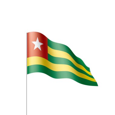 Togo bayrak, vektör çizim