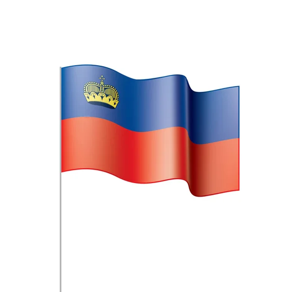 Flaga Liechtensteinu, ilustracji wektorowych — Wektor stockowy