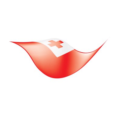 Tonga bayrak, vektör çizim