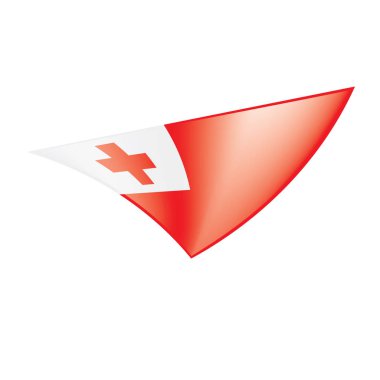 Tonga bayrak, vektör çizim