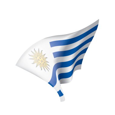 Uruguay bayrağı, vektör çizim