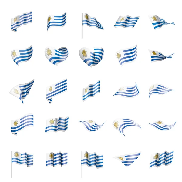 Флаг Уругвая, векторная иллюстрация — стоковый вектор