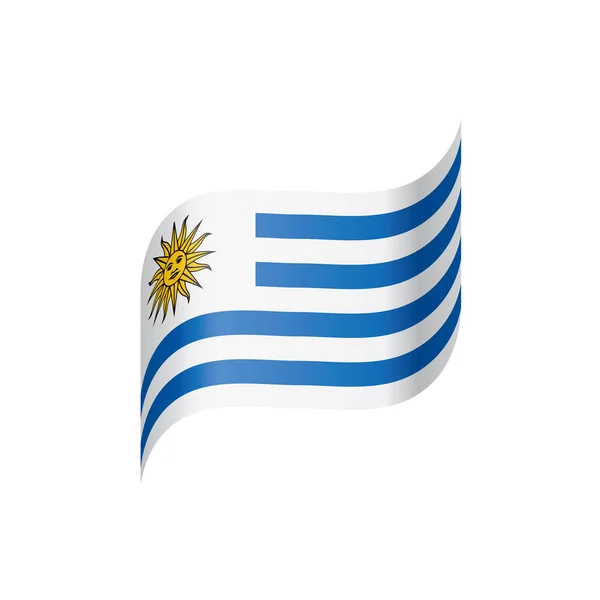 Bandera de Uruguay, vector de ilustración — Archivo Imágenes Vectoriales