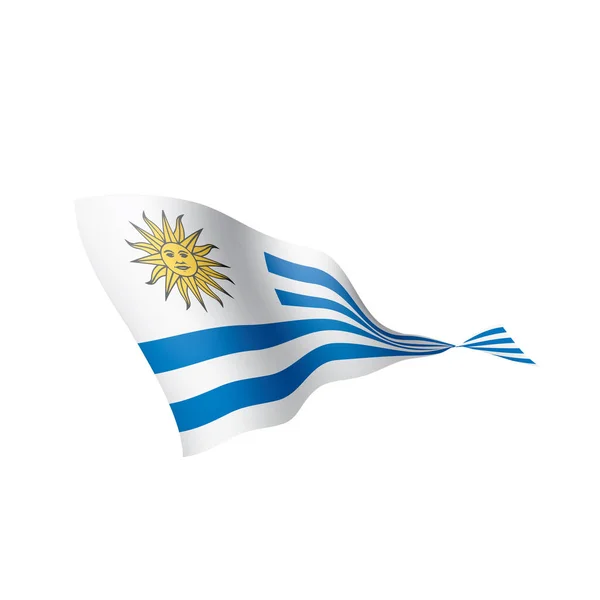 Bandera de Uruguay, vector de ilustración — Archivo Imágenes Vectoriales