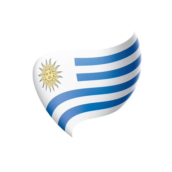 Bandera de Uruguay, vector de ilustración — Archivo Imágenes Vectoriales