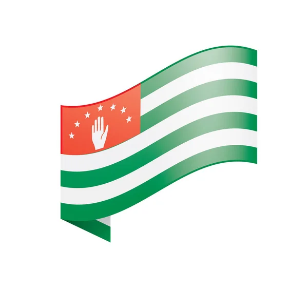 Bandera de Abjasia, ilustración vectorial — Archivo Imágenes Vectoriales
