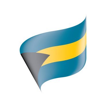 Bahamalar bayrağı, vektör çizim