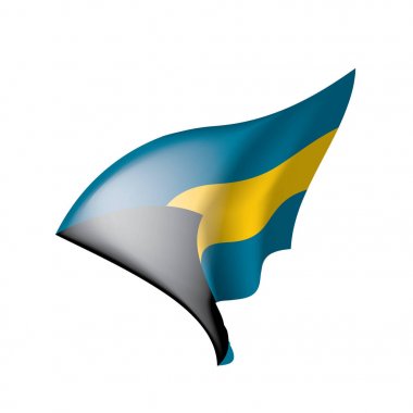 Bahamalar bayrağı, vektör çizim