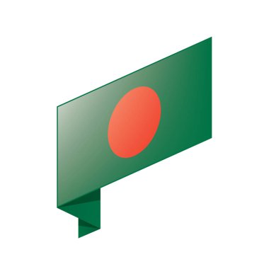 bangladeş bayrağı, vektör illüstrasyonu
