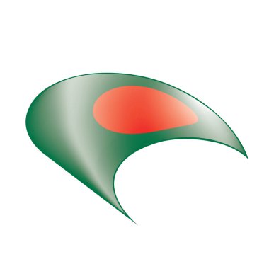 bangladeş bayrağı, vektör illüstrasyonu