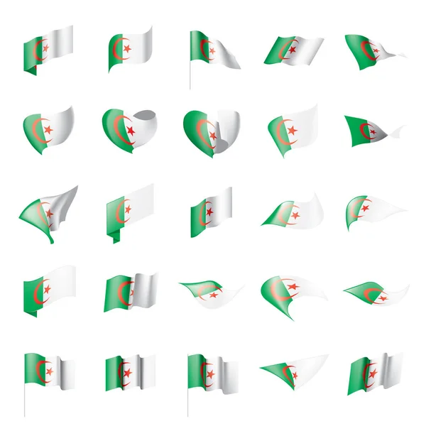 阿尔及利亚旗子, 媒介例证 — 图库矢量图片