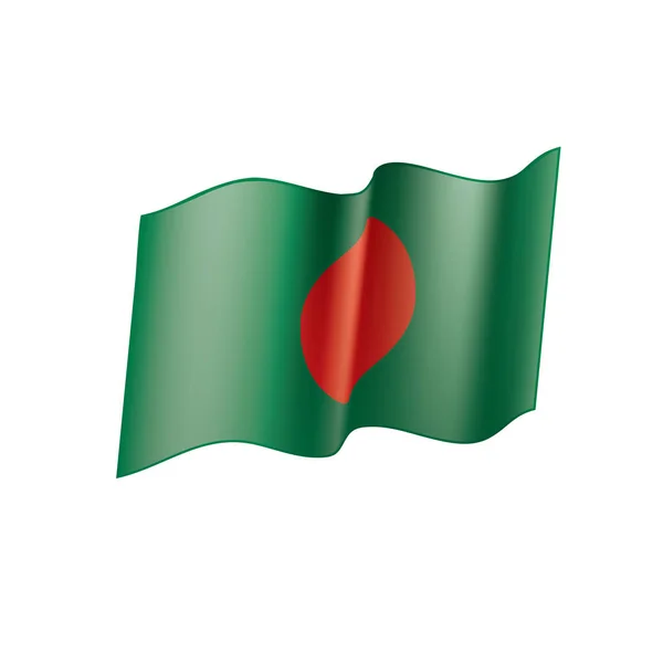 Bangladéšská vlajka, vektorová ilustrace — Stockový vektor