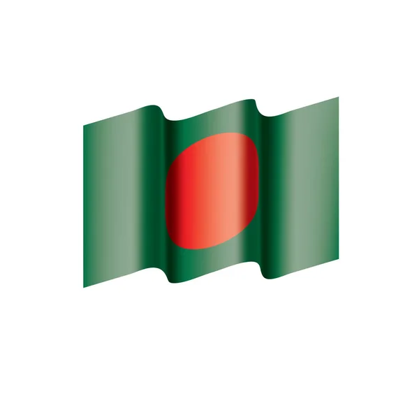 Banladesh flagga, vektor illustration — Stock vektor