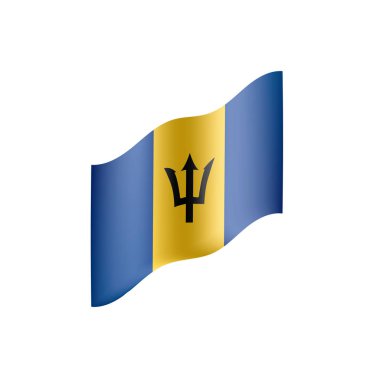 barbados bayrağı, vektör illüstrasyonu