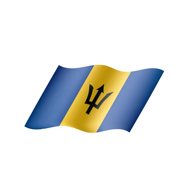 Barbados Flagge, Vektorabbildung — Stockvektor