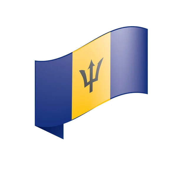 Bandera de Barbados, vector de ilustración — Vector de stock