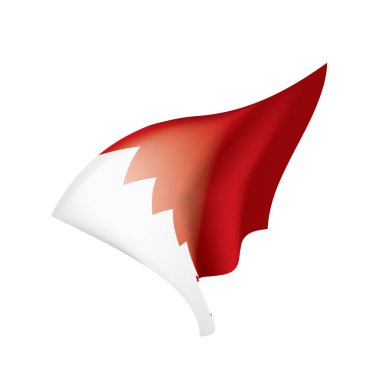 bahreyn bayrağı, vektör illüstrasyonu