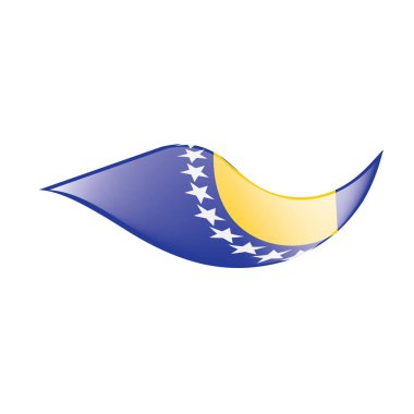 Bosna-Hersek bayrağı, vektör çizim
