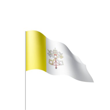 Vatikan bayrağı, vektör çizim