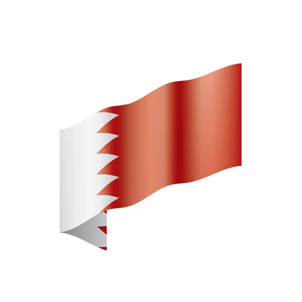 Bahreyn bayrağı, vektör illüstrasyonu — Stok Vektör
