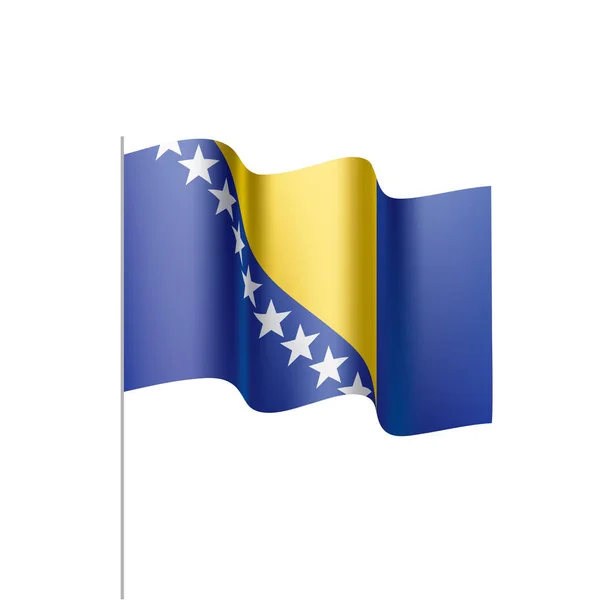 Прапор Боснії і Герцеговини, Векторні ілюстрації — стоковий вектор