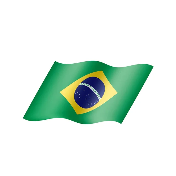 Braziliaanse vlag, vectorillustratie — Stockvector