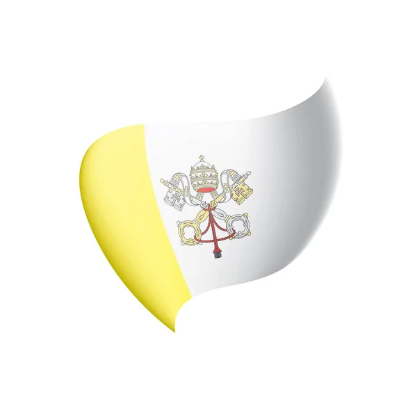 Bendera Vatikan, ilustrasi vektor - Stok Vektor
