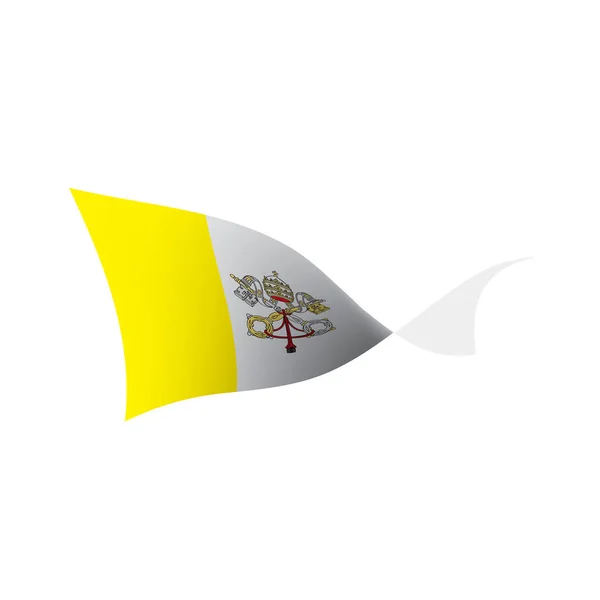 Vatikan bayrağı, vektör çizim — Stok Vektör