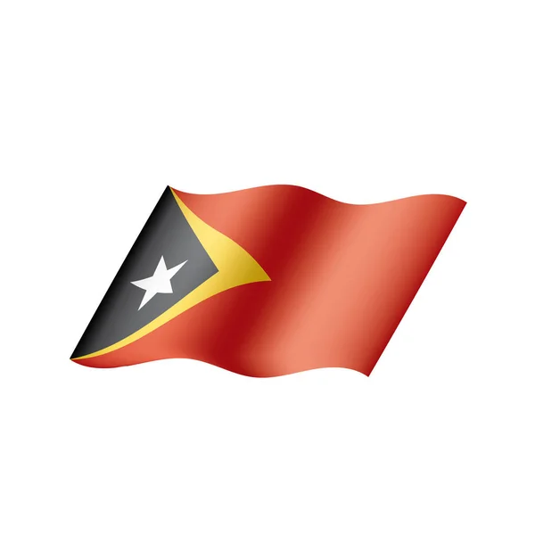 Bandeira timor leste, ilustração vetorial — Vetor de Stock