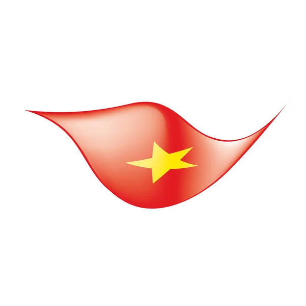 Vietnam Flagge, Vektorillustration — Stockvektor