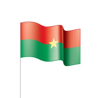 Burkina Faso bayrak, vektör çizim