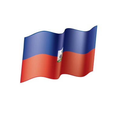 Haiti bayrak, vektör çizim