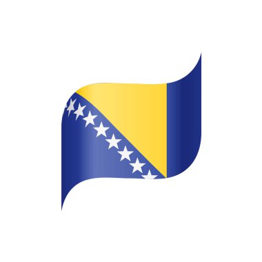 Bosna-Hersek bayrağı, vektör çizim