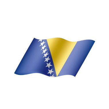 Bosna-Hersek bayrağı, vektör çizim